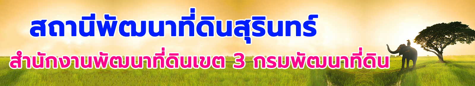 ปกเว็บไซต์ สถานีพัฒนาที่ดินสุรินทร์