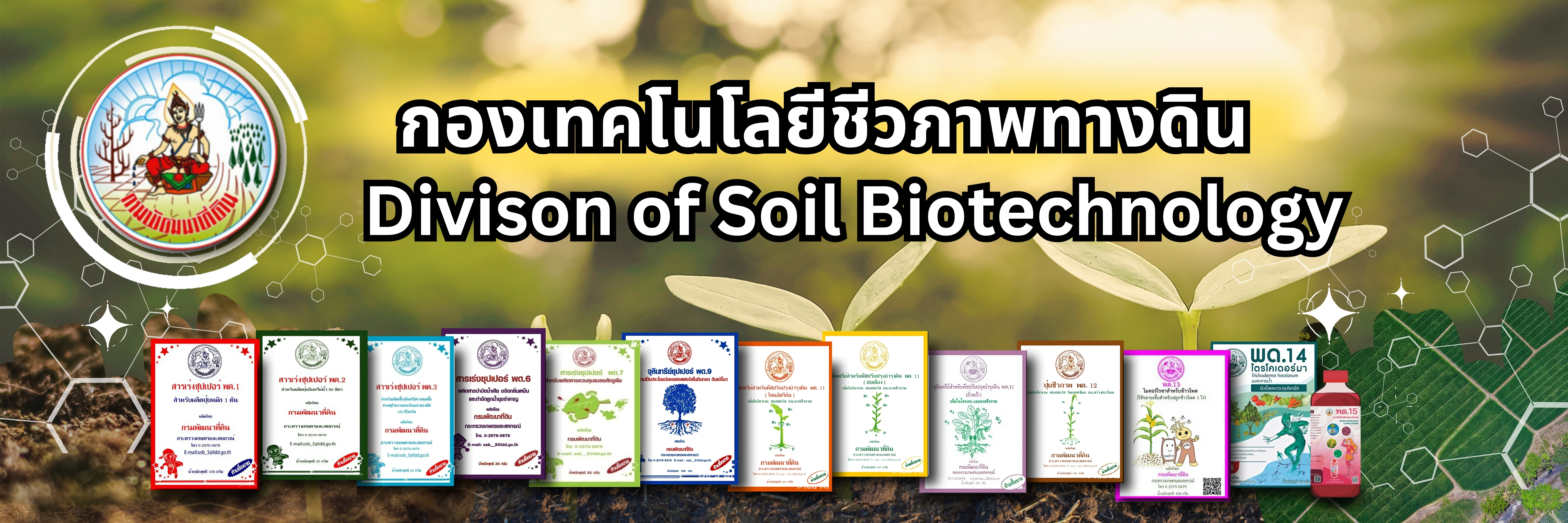 ปกเว็บไซต์ กองเทคโนโลยีชีวภาพทางดิน