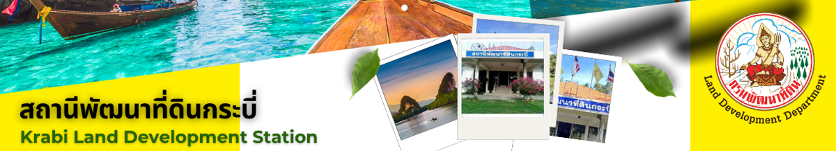 ปกเว็บไซต์ สถานีพัฒนาที่ดินกระบี่