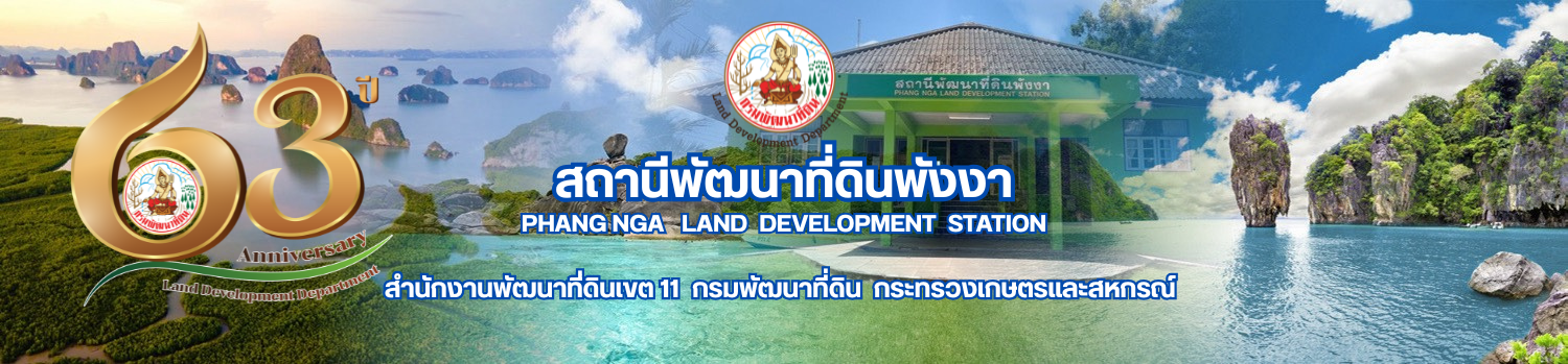 ปกเว็บไซต์ สถานีพัฒนาที่ดินพังงา