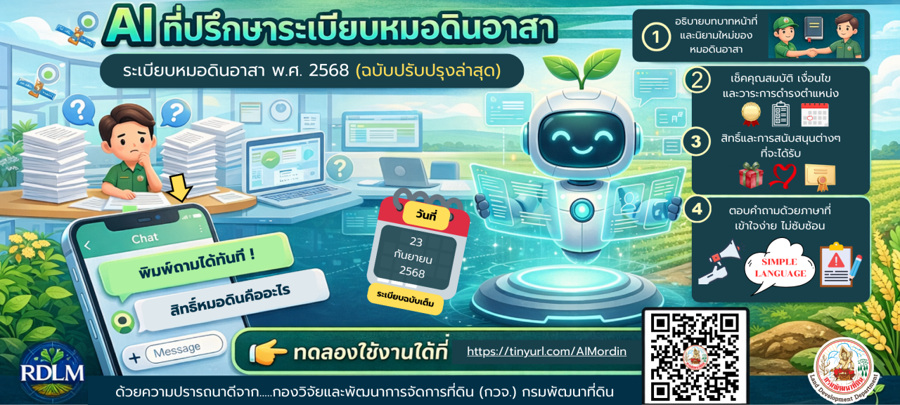 ภาพ AI ที่ปรึกษาระเบียบหมอดินอาสา