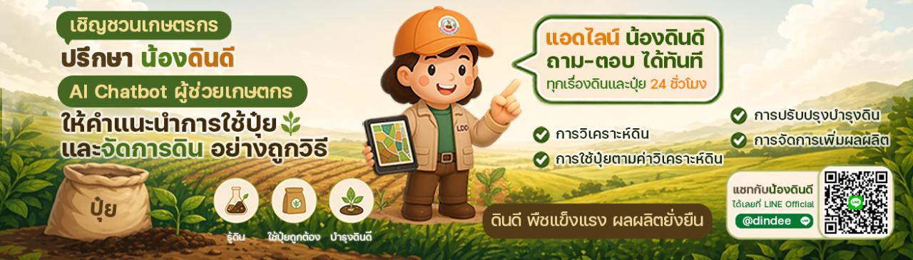 ภาพ น้องดินดี Ai ChatBot ผู้ช่วยเกษตรกร