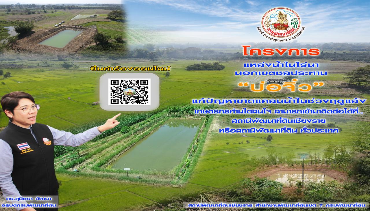 ภาพ แหล่งน้ำในไร่นานอกเขตชลประทาน