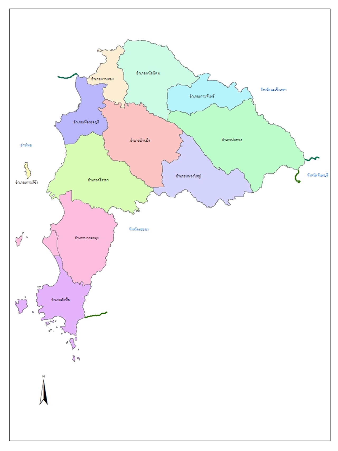 ภาพพื้นที่รับผิดชอบ สถานีพัฒนาที่ดินชลบุรี