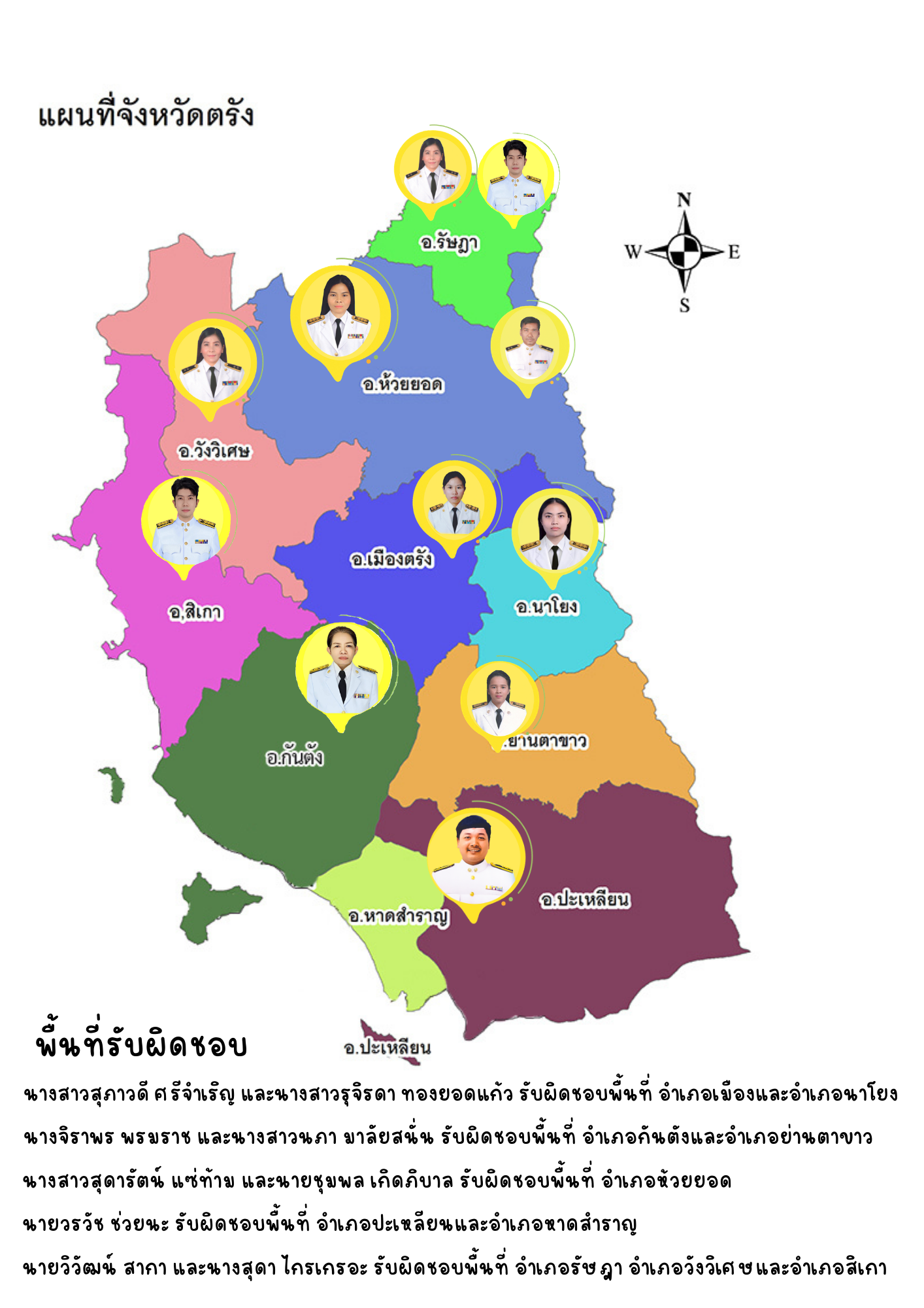 ภาพพื้นที่รับผิดชอบ สถานีพัฒนาที่ดินตรัง