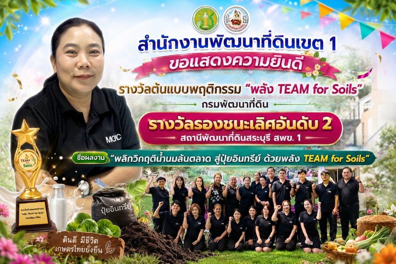 รางวัลต้นแบบพฤติกรรม “พลัง TEAM for Soils”