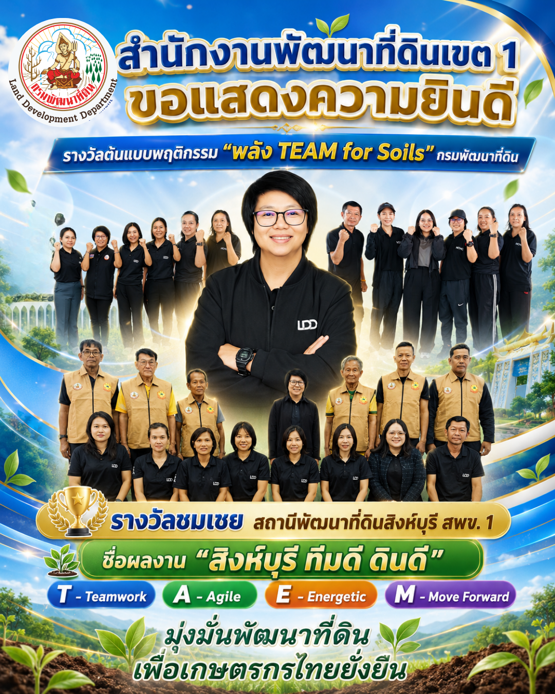 รางวัลต้นแบบพฤติกรรม “พลัง TEAM for Soils”