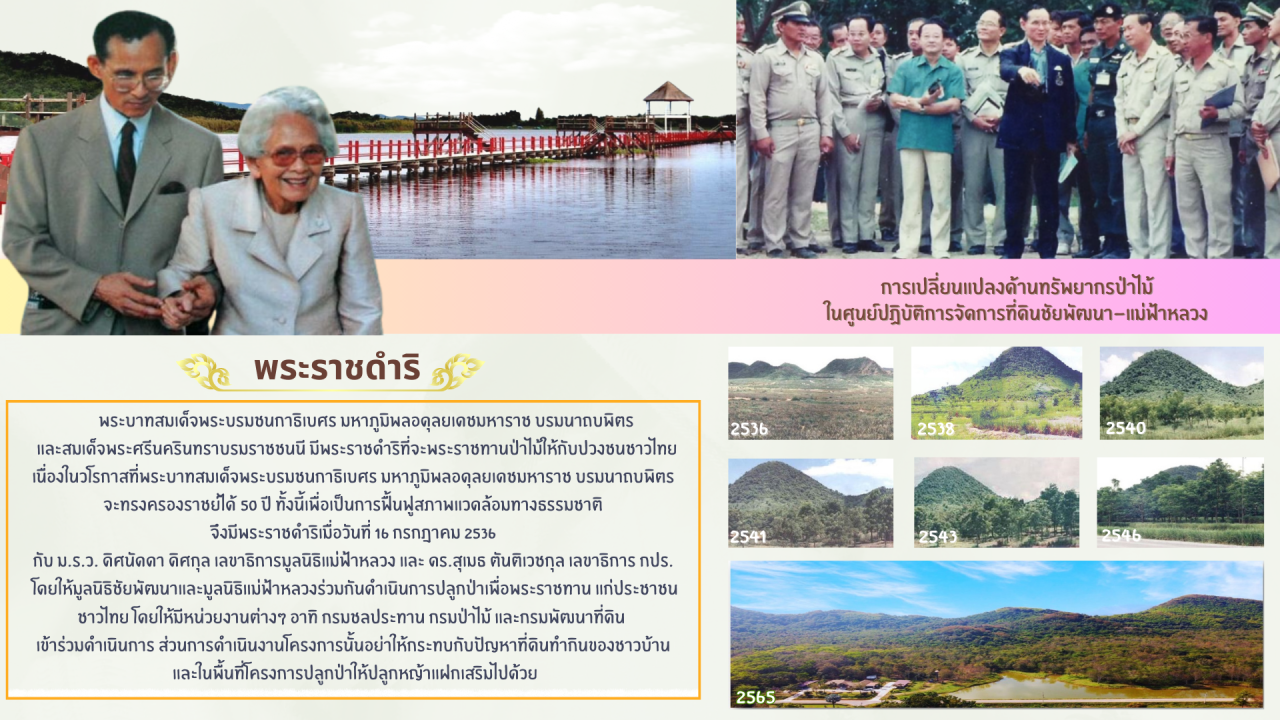 ภาพประกอบประวัติหน่วยงานศูนย์ปฏิบัติการจัดการที่ดิน ชัยพัฒนา-แม่ฟ้าหลวง