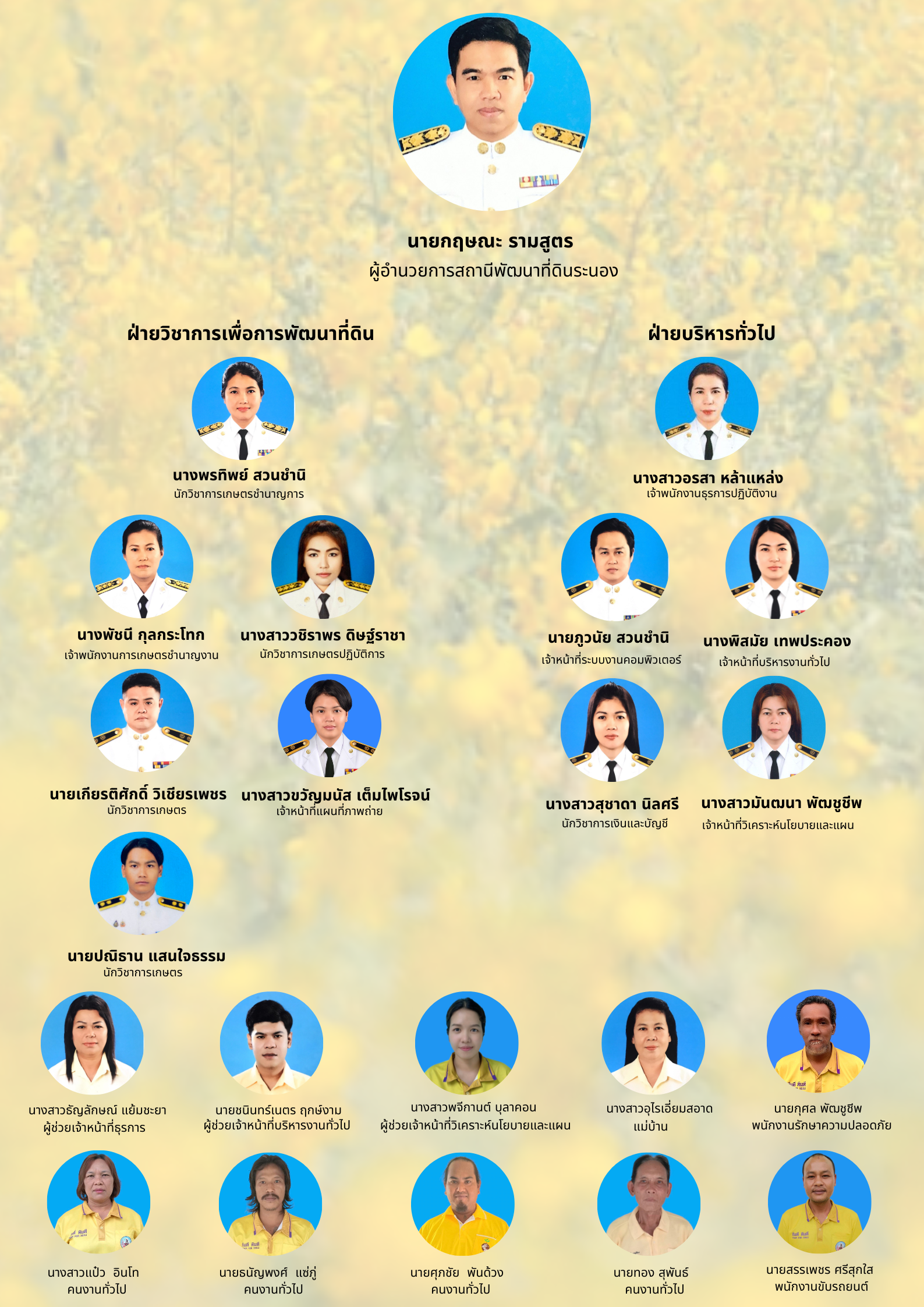 ภาพประกอบโครงสร้างหน่วยงานสถานีพัฒนาที่ดินระนอง