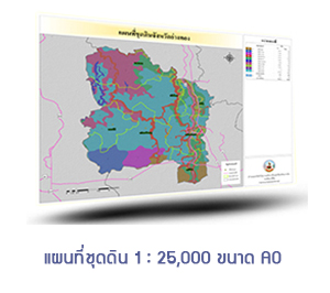 ภาพโลโก้บริการ แผนที่ชุดดินรายจังหวัดมาตราส่วน 1:25,000 ของประเทศไทยขนาด A0