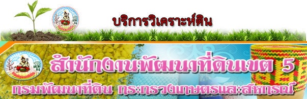 ภาพโลโก้บริการ e-Service ตรวจสอบดินเพื่อการเกษตร