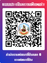 qrcode สำรวจความพึงพอใจของผู้รับบริการต่องานบริการสำนักงานพัฒนาที่ดินเขต 6